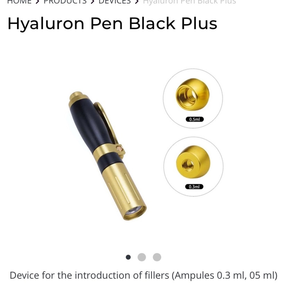 Hyaluron Dual Pen 0.3 and 0.5 interchangeable
